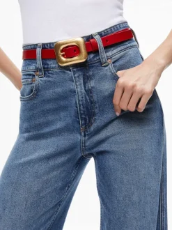 Alice and Olivia Letty Buckle Belt-Women Accessories