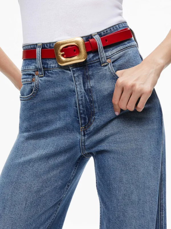 Alice and Olivia Letty Buckle Belt-Women Accessories