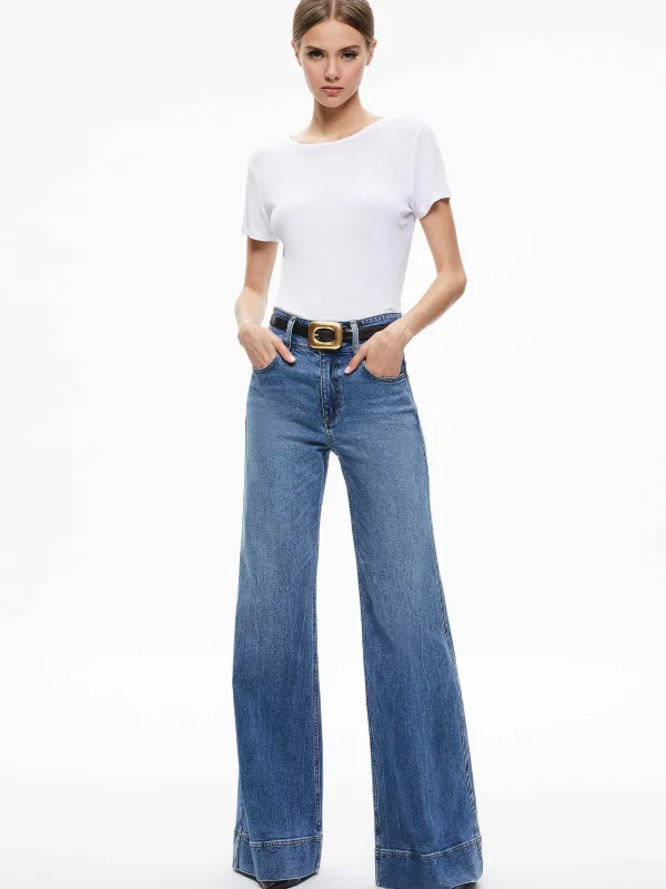 Alice and Olivia Letty Buckle Belt-Women Accessories