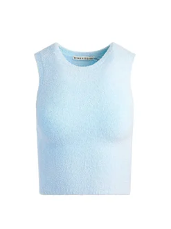 Alice and Olivia Lidell Cropped Zip Up Hoodie + Amity Sleeveless Cropped Tank-Women Matching Sets