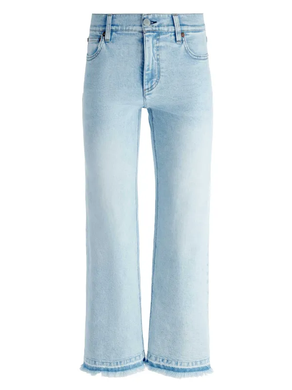 Alice and Olivia Lorrine Kick-Flare Ankle Jean-Women Pants