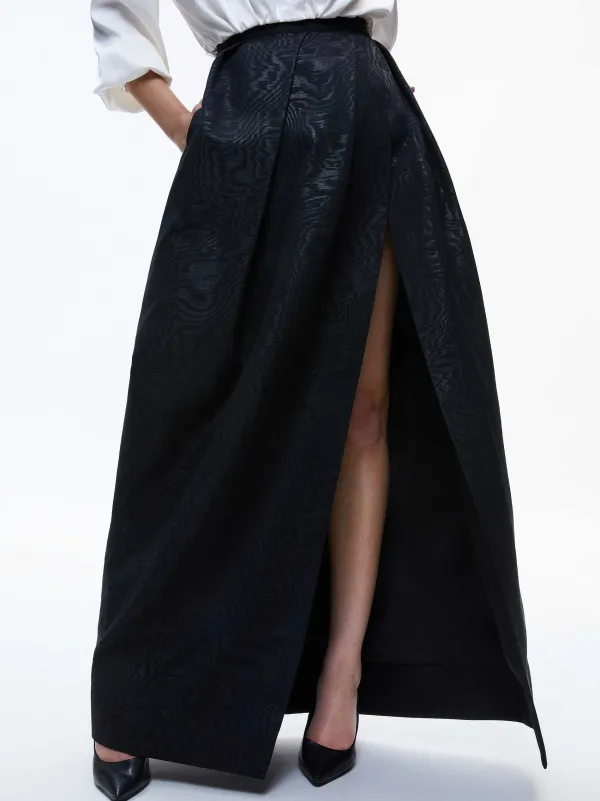 Alice and Olivia Margarite Pleated Ballgown Skirt-Women Skirts