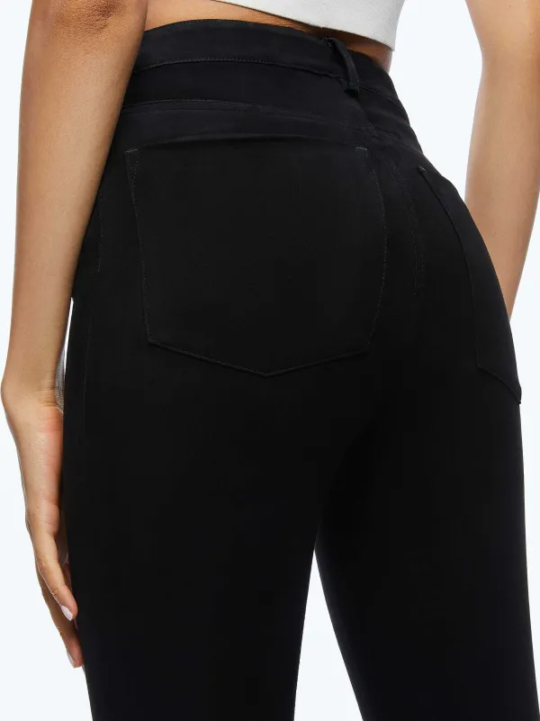 Alice and Olivia Mikah Single Button Suede Pant-Women Pants