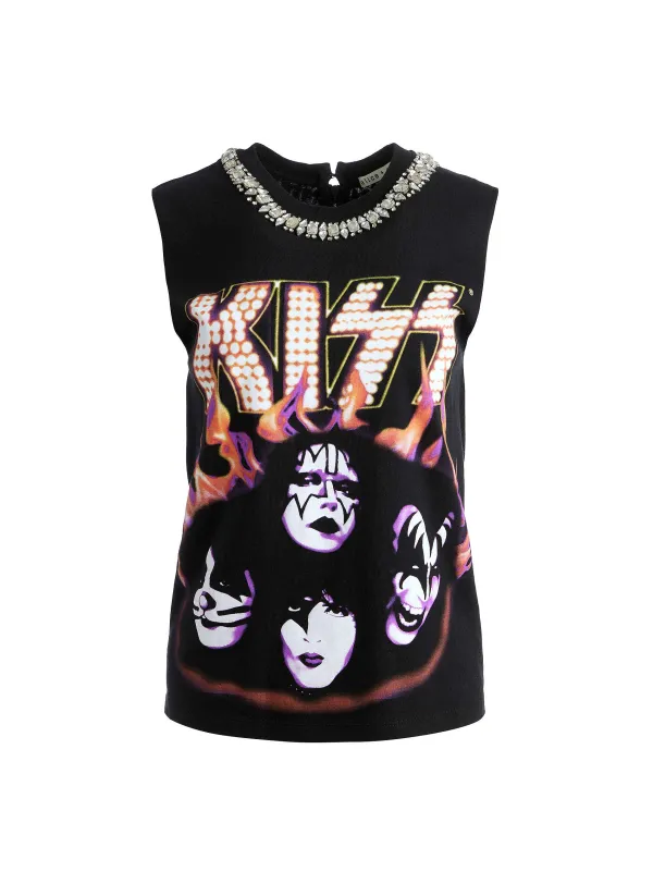 Alice and Olivia Miller Embellished Muscle Tank-Women Tops
