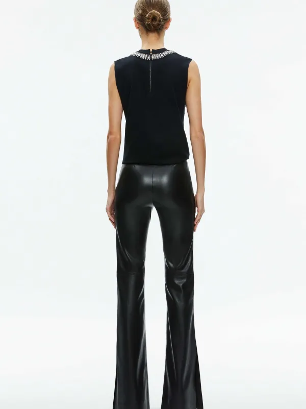 Alice and Olivia Miller Embellished Muscle Tank-Women Tops