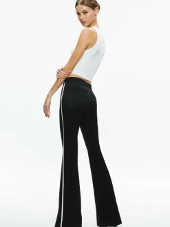 Alice and Olivia Mya Contrast Piping Fitted Blazer + Princess Contrast Piping Pant-Women Matching Sets
