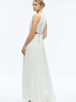 Alice and Olivia Myrtice Embellished Cut Out Maxi Dress-Women Dresses