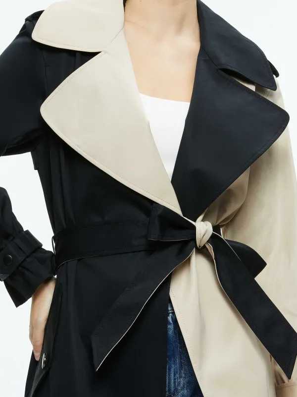 Alice and Olivia Nevada Trench Coat-Women Jackets + Coats