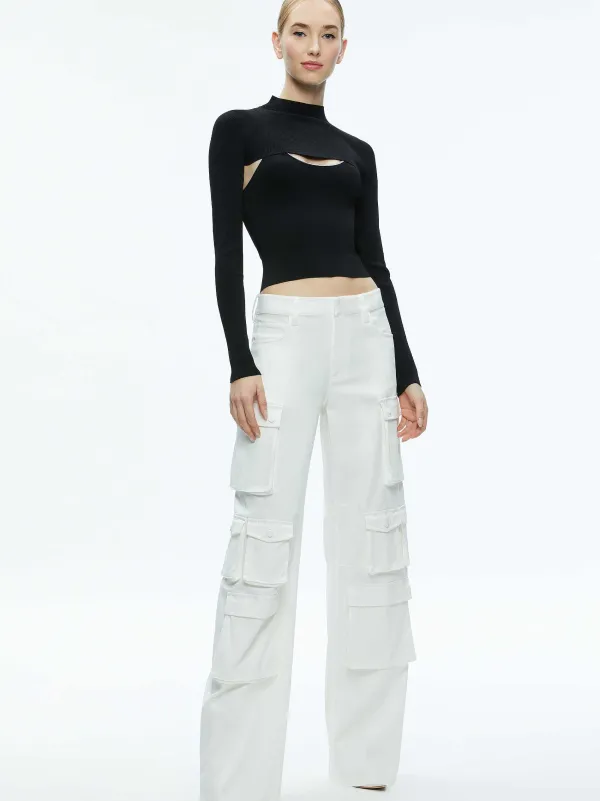 Alice and Olivia Orion Knit Tank And Shrug-Women Tops