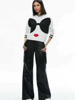 Alice and Olivia Oscar Staceface Hoodie-Women Sweaters