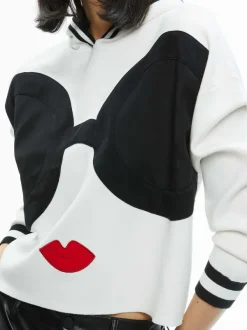 Alice and Olivia Oscar Staceface Hoodie-Women Sweaters