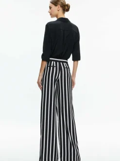 Alice and Olivia Pompey High Waisted Pleated Pants-Women Pants