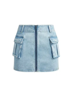 Alice and Olivia Rahmi Cargo Mini Skirt-Women Skirts
