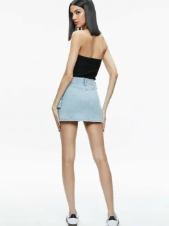 Alice and Olivia Rahmi Cargo Mini Skirt-Women Skirts
