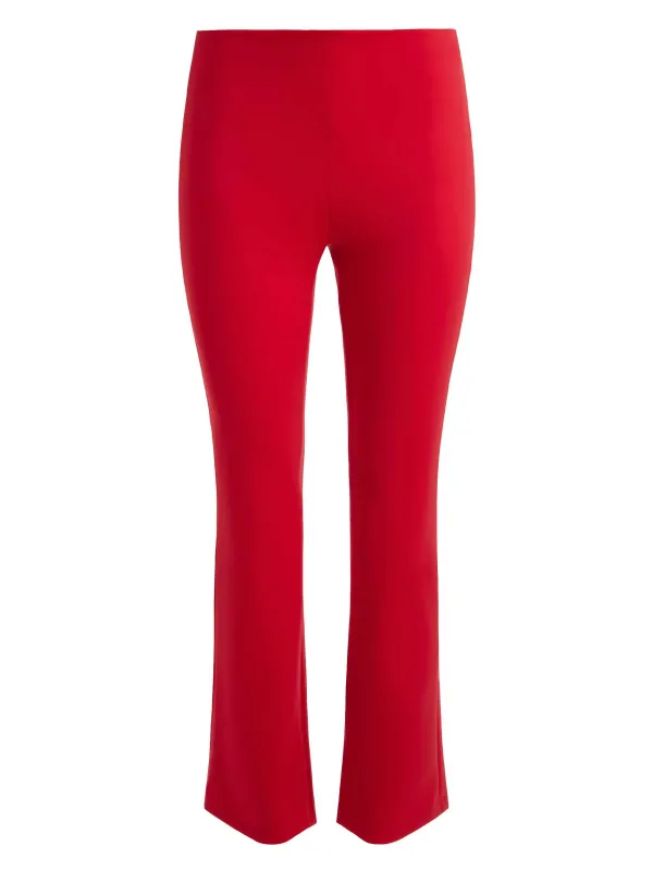 Alice and Olivia Rmp Mid Rise Back-Zip Bootcut Ankle Pant-Women Pants