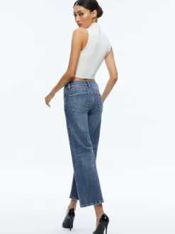 Alice and Olivia Roxie Kick Flare Jean-Women Pants