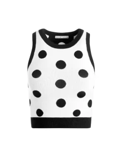 Alice and Olivia Rydel Cropped Tank-Women Tops