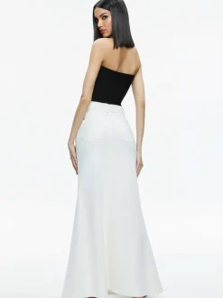 Alice and Olivia Rye High Rise Maxi Skirt-Women Skirts