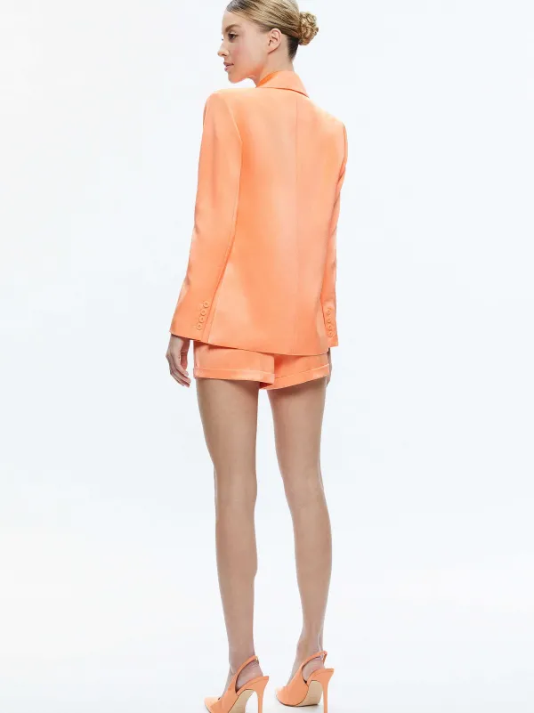 Alice and Olivia Santos Double Breasted Boyfriend Blazer-Women Jackets + Coats