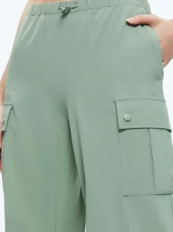 Alice and Olivia Shara Mid Rise Parachute Cargo Pants-Women Pants