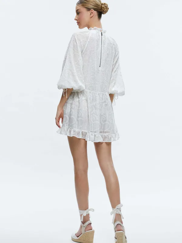 Alice and Olivia Sherrie Gathered Tunic Dress-Women Dresses