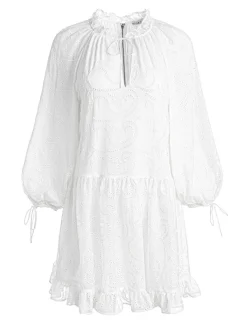 Alice and Olivia Sherrie Gathered Tunic Dress-Women Dresses