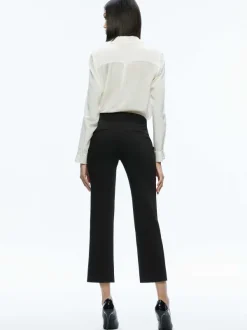 Alice and Olivia Stacey Low Rise Kick Flare Pant-Women Pants