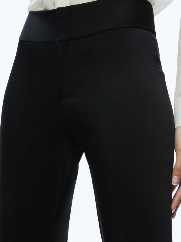 Alice and Olivia Stacey Low Rise Kick Flare Pant-Women Pants