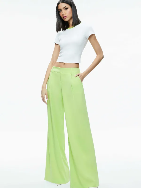 Alice and Olivia Tashia Ringer Baby Tee-Women Tops