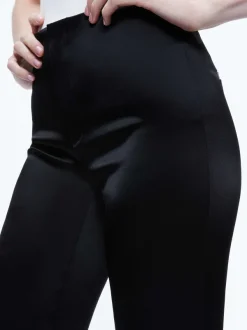 Alice and Olivia Teeny Satin Bootcut Pant-Women Pants