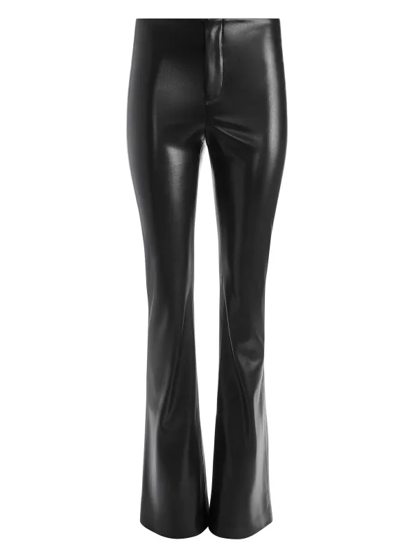 Alice and Olivia Teeny Vegan Leather Flare Pant-Women Pants