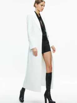 Alice and Olivia Theo Notch Collar Coat-Women Jackets + Coats