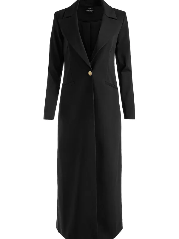Alice and Olivia Theo Notch Collar Coat-Women Jackets + Coats