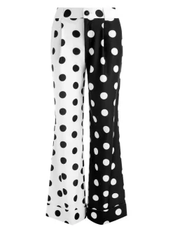 Alice and Olivia Tomasa Cuffed Trouser-Women Pants