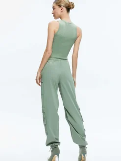Alice and Olivia Tonita Ribbed Tank-Women Tops