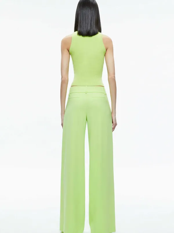 Alice and Olivia Tonita Ribbed Tank-Women Tops