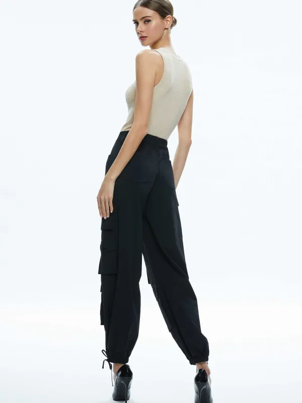 Alice and Olivia Tonita Ribbed Tank-Women Tops